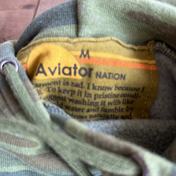 Aviator Nation Camo Hoodie - Medium - Picture 4 of 5